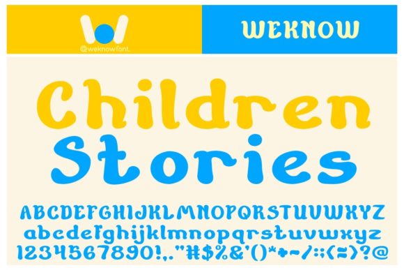 Children Stories Font Review: A Whimsical Display Typeface