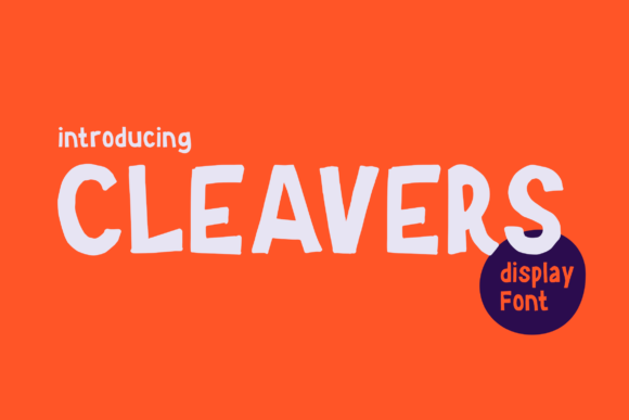 Cleavers Font for Editorial Design