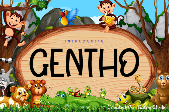 Gentho: A Modern Display Font for Bold Branding
