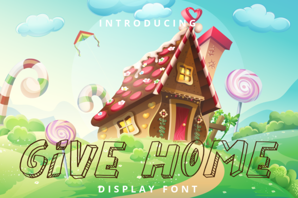 Give Home: A Display Font for Modern Branding