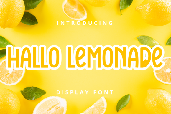 Hallo Lemonade: A Display Font for Editorial Creativity