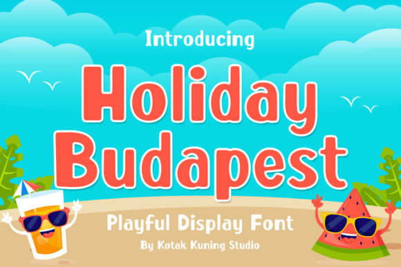 Holiday Budapest: A Display Font for Festive Editorial Design