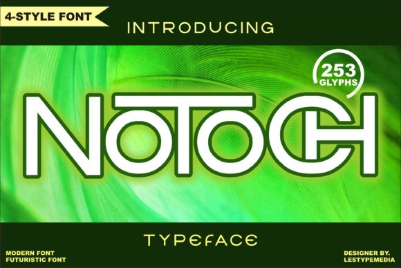 Notoch Font for Editorial Design