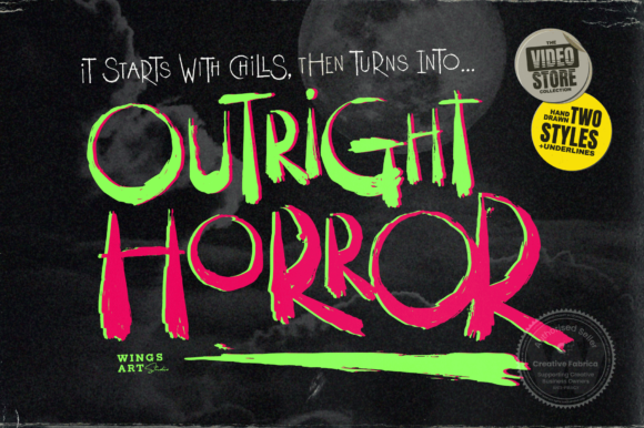 Outright Horror: A Display Font for Bold Campaigns