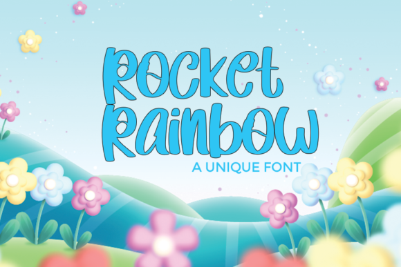 Rocket Rainbow Font for Eye-Catching Design