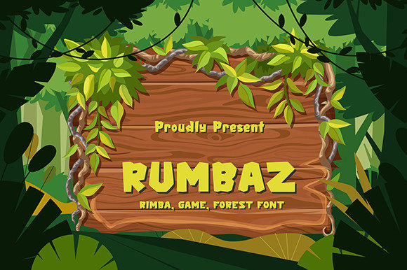 Rumbaz: A Playful Display Font for Digital Creativity
