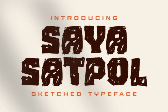 Saya Satpol: A Bold Display Font for Campaign Creativity