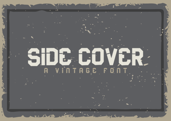 Side Cover Font for Bold Digital Branding