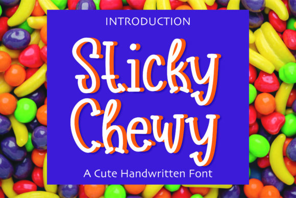 Sticky Chewy: A Playful Display Font for Web Projects