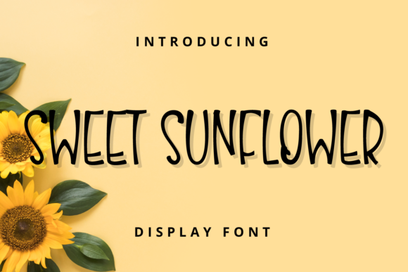 Sweet Sunflower Font for Handmade Creations