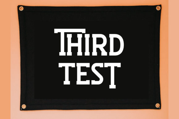 Third Test: A Display Font for Bold Branding