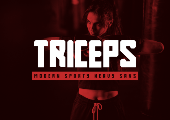 Triceps: A Bold Display Font for Editorial Design