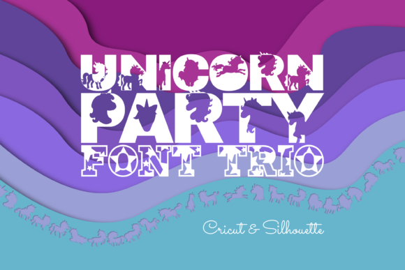 Unicorn Party Trio Font for Business Branding