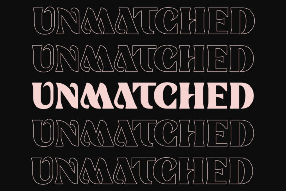 Unmatched Font for Editorial Design and Branding