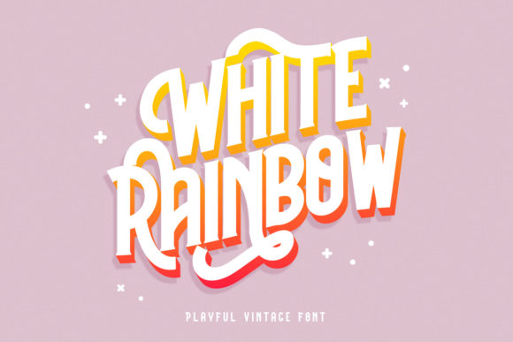 White Rainbow: A Bold Display Font for Web Design