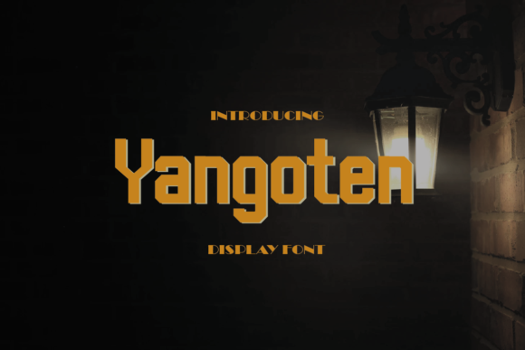 Yangoten: A Bold Display Font for Eye-Catching Campaigns